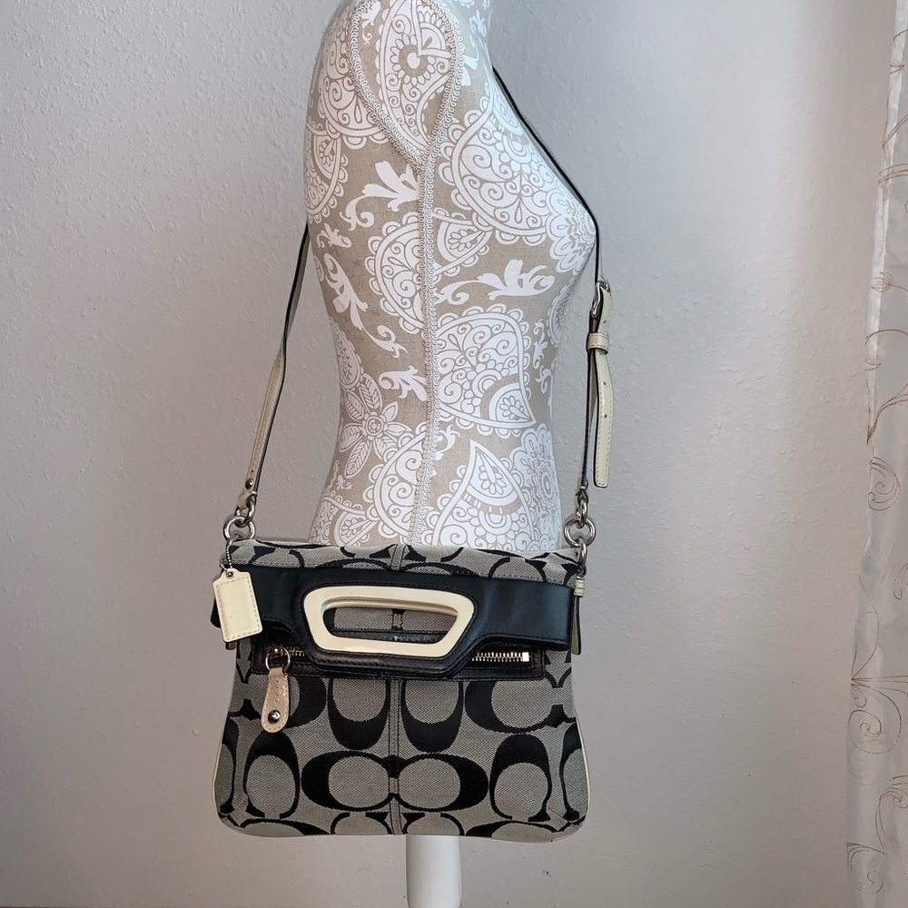 COACH 13393 Bonnie Signature Foldover Crossbody